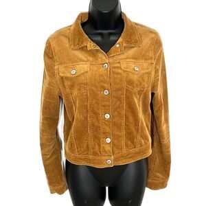 Love Tree Brown Corduroy Jacket Size Medium Juniors